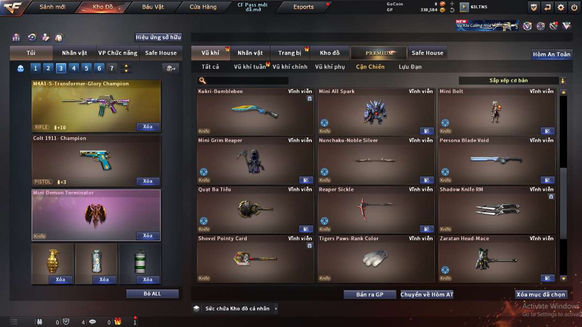 shop acc cf uy tin gia re